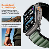 Spigen Apple Watch 44/45/46mm/Watch Ultra 49mm Armbånd WBF1 Svart Grønn