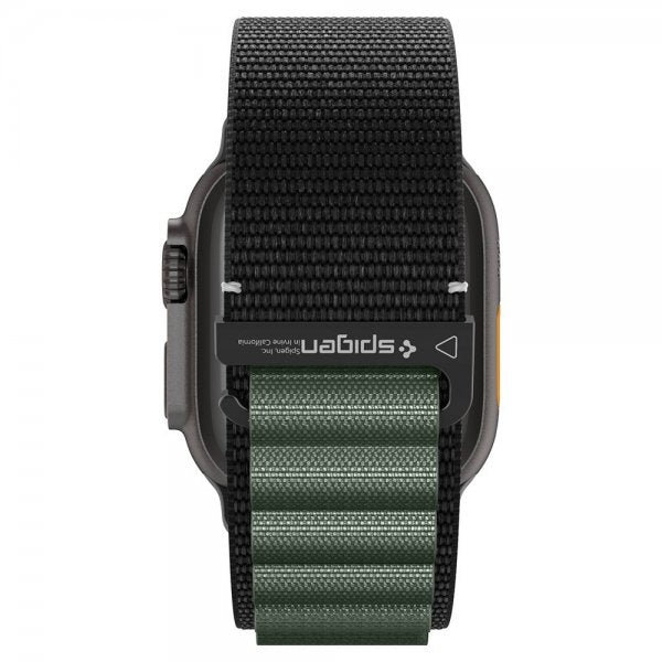 Spigen Apple Watch 44/45/46mm/Watch Ultra 49mm Armbånd WBF1 Svart Grønn
