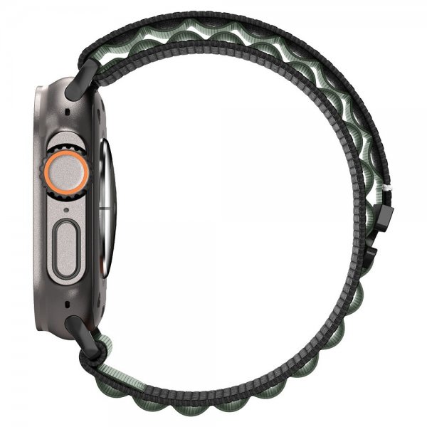 Spigen Apple Watch 44/45/46mm/Watch Ultra 49mm Armbånd WBF1 Svart Grønn