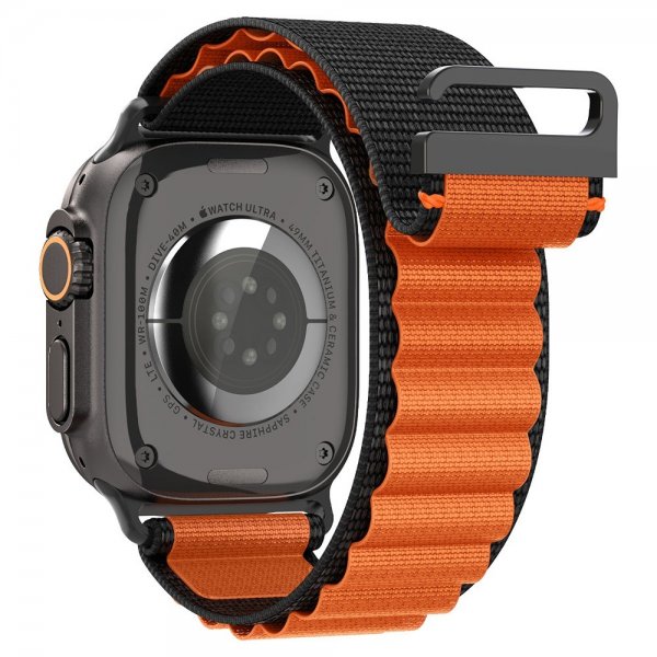 Spigen Apple Watch 44/45/46mm/Watch Ultra 49mm Armbånd WBF1 Svart Oransje