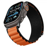 Spigen Apple Watch 44/45/46mm/Watch Ultra 49mm Armbånd WBF1 Svart Oransje
