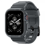 Spigen Apple Watch 44/45mm Armbånd og Deksel Rugged Armor Pro Dark Gray