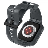 Spigen Apple Watch 44/45mm Armbånd og Deksel Rugged Armor Pro Dark Gray