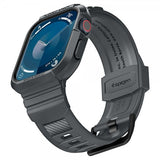 Spigen Apple Watch 44/45mm Armbånd og Deksel Rugged Armor Pro Dark Gray
