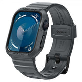 Spigen Apple Watch 44/45mm Armbånd og Deksel Rugged Armor Pro Dark Gray