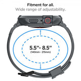 Spigen Apple Watch 44/45mm Armbånd og Deksel Rugged Armor Pro Dark Gray