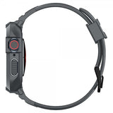 Spigen Apple Watch 44/45mm Armbånd og Deksel Rugged Armor Pro Dark Gray