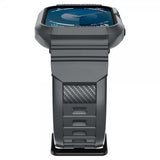 Spigen Apple Watch 44/45mm Armbånd og Deksel Rugged Armor Pro Dark Gray