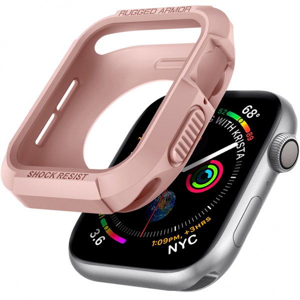 Spigen Apple Watch 44/45mm Deksel Rugged Armor Rosegull