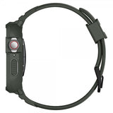 Spigen Apple Watch 44/45mm Deksel med Armbånd Rugged Armor Pro Military Green