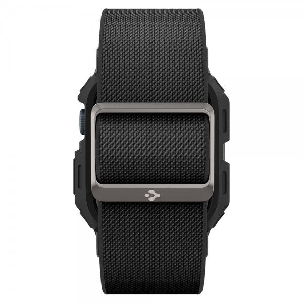 Spigen Apple Watch 45mm Armbånd og Deksel Lite Fit Pro Matte Black