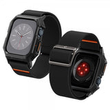 Spigen Apple Watch 45mm Armbånd og Deksel Lite Fit Pro Matte Black