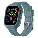 Apple Watch 45mm Armbånd Vevtekstur Grønnblå