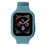Apple Watch 45mm Armbånd Vevtekstur Grønnblå