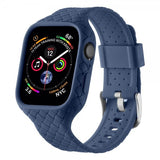 Apple Watch 45mm Armbånd Vevtekstur Mørkeblå