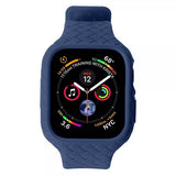 Apple Watch 45mm Armbånd Vevtekstur Mørkeblå