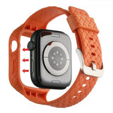 Apple Watch 45mm Armbånd Vevtekstur Oransje