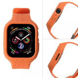 Apple Watch 45mm Armbånd Vevtekstur Oransje