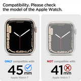 Spigen Apple Watch 45mm Deksel med Armbånd Liquid Air Pro Svart