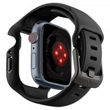 Spigen Apple Watch 45mm Deksel med Armbånd Liquid Air Pro Svart