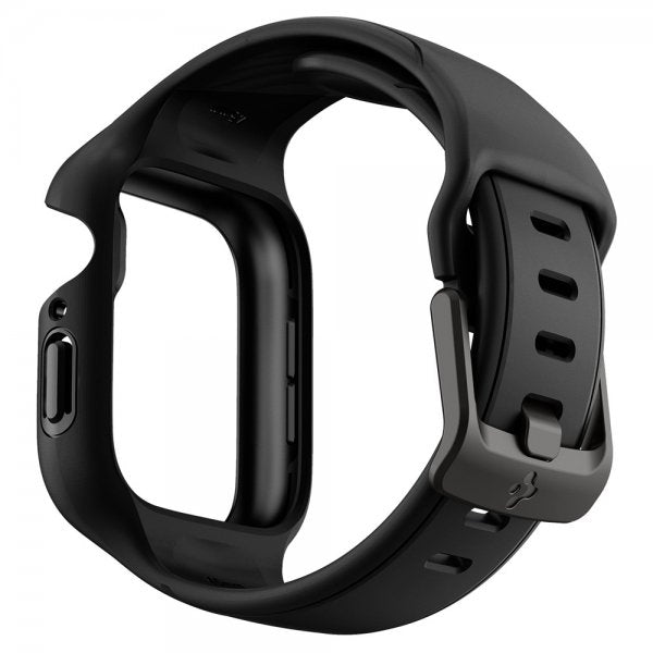 Spigen Apple Watch 45mm Deksel med Armbånd Liquid Air Pro Svart