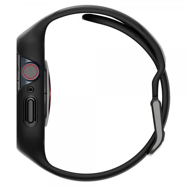 Spigen Apple Watch 45mm Deksel med Armbånd Liquid Air Pro Svart