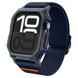 Spigen Apple Watch 46mm (Series 10/11) Armbånd og Deksel Lite Fit Pro Navy Blue