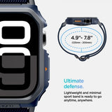 Spigen Apple Watch 46mm (Series 10/11) Armbånd og Deksel Lite Fit Pro Navy Blue