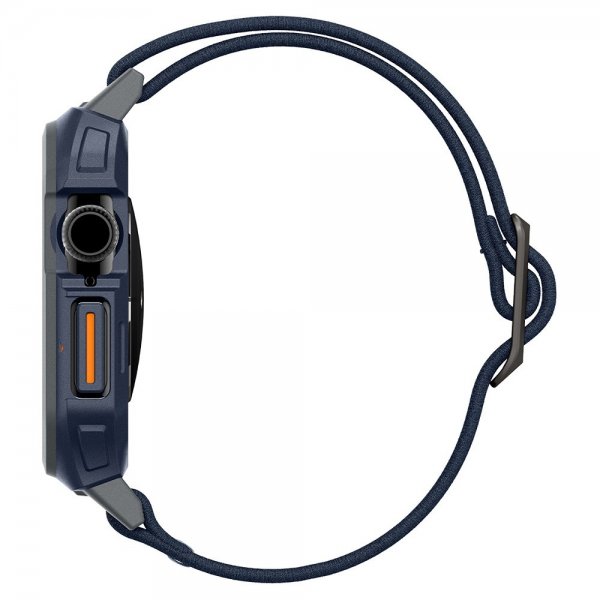 Spigen Apple Watch 46mm (Series 10/11) Armbånd og Deksel Lite Fit Pro Navy Blue
