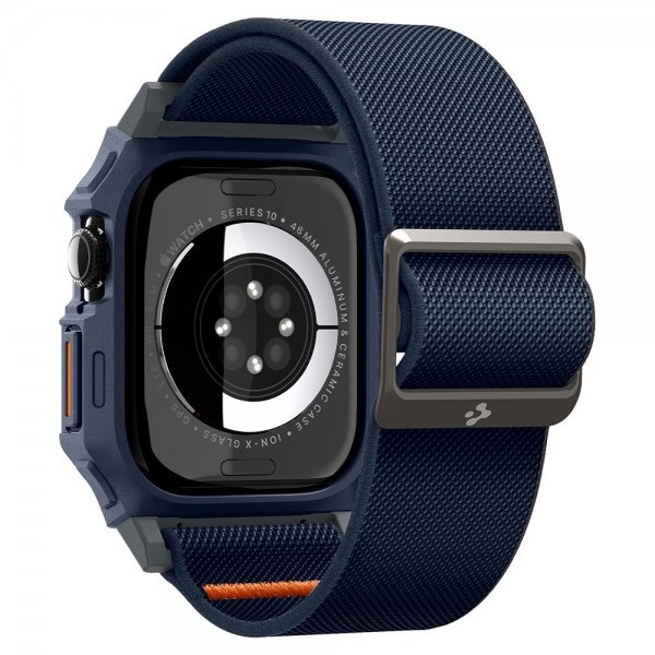Spigen Apple Watch 46mm (Series 10/11) Armbånd og Deksel Lite Fit Pro Navy Blue