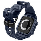 Spigen Apple Watch 46mm (Series 10/11) Armbånd og Deksel Rugged Armor Pro Navy Blue
