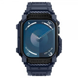 Spigen Apple Watch 46mm (Series 10/11) Armbånd og Deksel Rugged Armor Pro Navy Blue