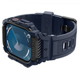 Spigen Apple Watch 46mm (Series 10/11) Armbånd og Deksel Rugged Armor Pro Navy Blue