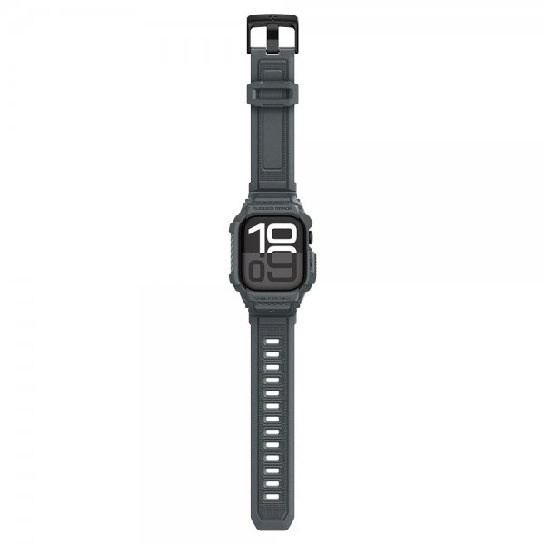 Spigen Apple Watch 46mm (Series 10/11) Armbånd Rugged Armor Pro 2 Dark Gray