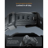 Spigen Apple Watch 46mm (Series 10/11) Armbånd Rugged Armor Pro 2 Dark Gray