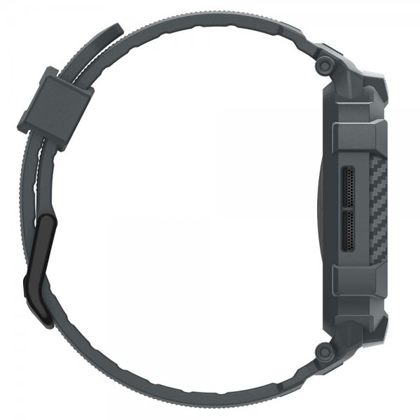 Spigen Apple Watch 46mm (Series 10/11) Armbånd Rugged Armor Pro 2 Dark Gray