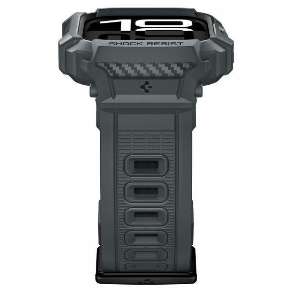 Spigen Apple Watch 46mm (Series 10/11) Armbånd Rugged Armor Pro 2 Dark Gray