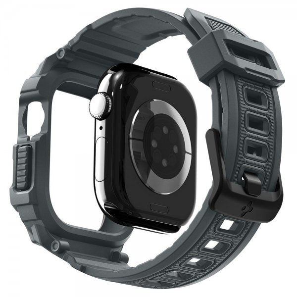 Spigen Apple Watch 46mm (Series 10/11) Armbånd Rugged Armor Pro 2 Dark Gray