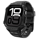 Spigen Apple Watch 46mm (Series 10/11) Armbånd Rugged Armor Pro 2 Matte Black