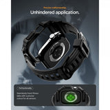 Spigen Apple Watch 46mm (Series 10/11) Armbånd Rugged Armor Pro 2 Matte Black