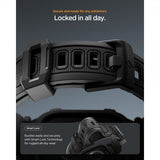 Spigen Apple Watch 46mm (Series 10/11) Armbånd Rugged Armor Pro 2 Matte Black