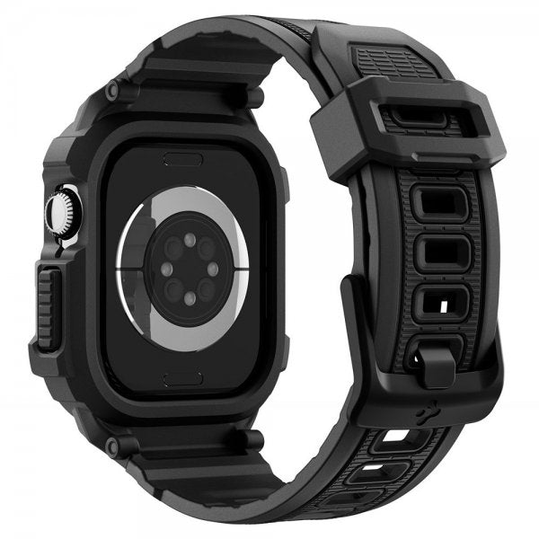 Spigen Apple Watch 46mm (Series 10/11) Armbånd Rugged Armor Pro 2 Matte Black