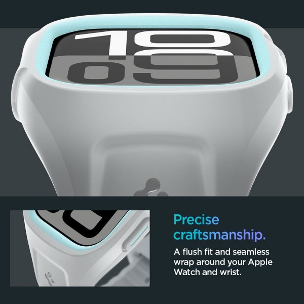 Spigen Apple Watch 46mm (Series 10/11) Deksel med Armbånd Liquid Air Pro Grå