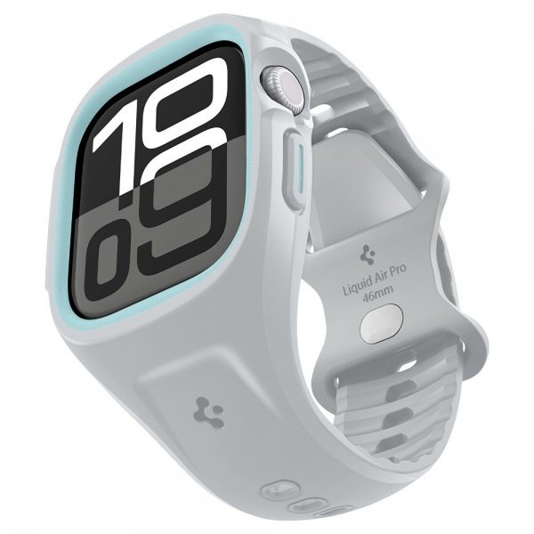 Spigen Apple Watch 46mm (Series 10/11) Deksel med Armbånd Liquid Air Pro Grå