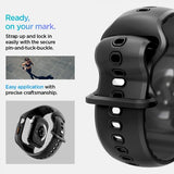 Spigen Apple Watch 46mm (Series 10/11) Deksel med Armbånd Liquid Air Pro Matte Black