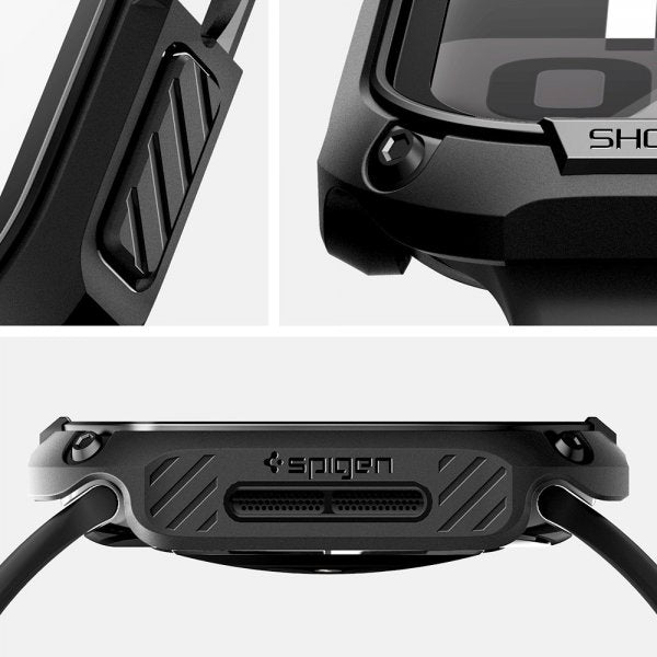 Spigen Apple Watch 46mm (Series 10/11) Deksel med Skjermbeskytter Tough Armor Svart