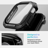 Spigen Apple Watch 46mm (Series 10/11) Deksel med Skjermbeskytter Tough Armor Svart