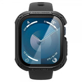 Spigen Apple Watch 46mm (Series 10/11) Deksel med Skjermbeskytter Tough Armor Svart