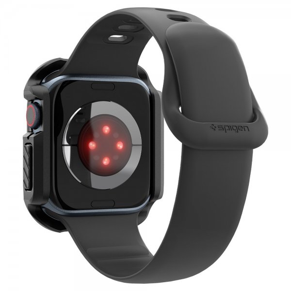 Spigen Apple Watch 46mm (Series 10/11) Deksel med Skjermbeskytter Tough Armor Svart