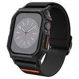 Spigen Apple Watch 46mm (Series 10/11) Armbånd og Deksel Lite Fit Pro Matte Black